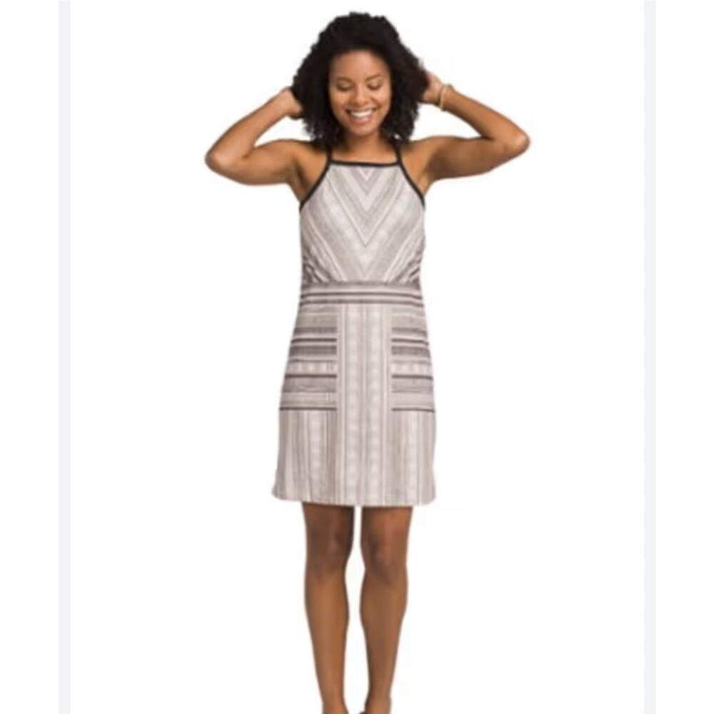 prAna Women's Ardor Dress rusted roof‎ horchata small built in bra